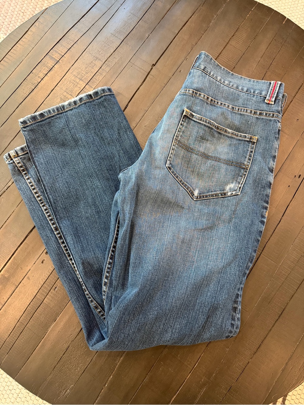 🔥Boss Hugo Boss Jeans Mens 32x33 Blue Straight Leg Stretch Denim Medium Wash🔥